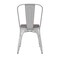 Flash Furniture White Metal Stack Chair with Gray Poly Resin Seat CH-31230-WH-PL1G-GG - alternate 2